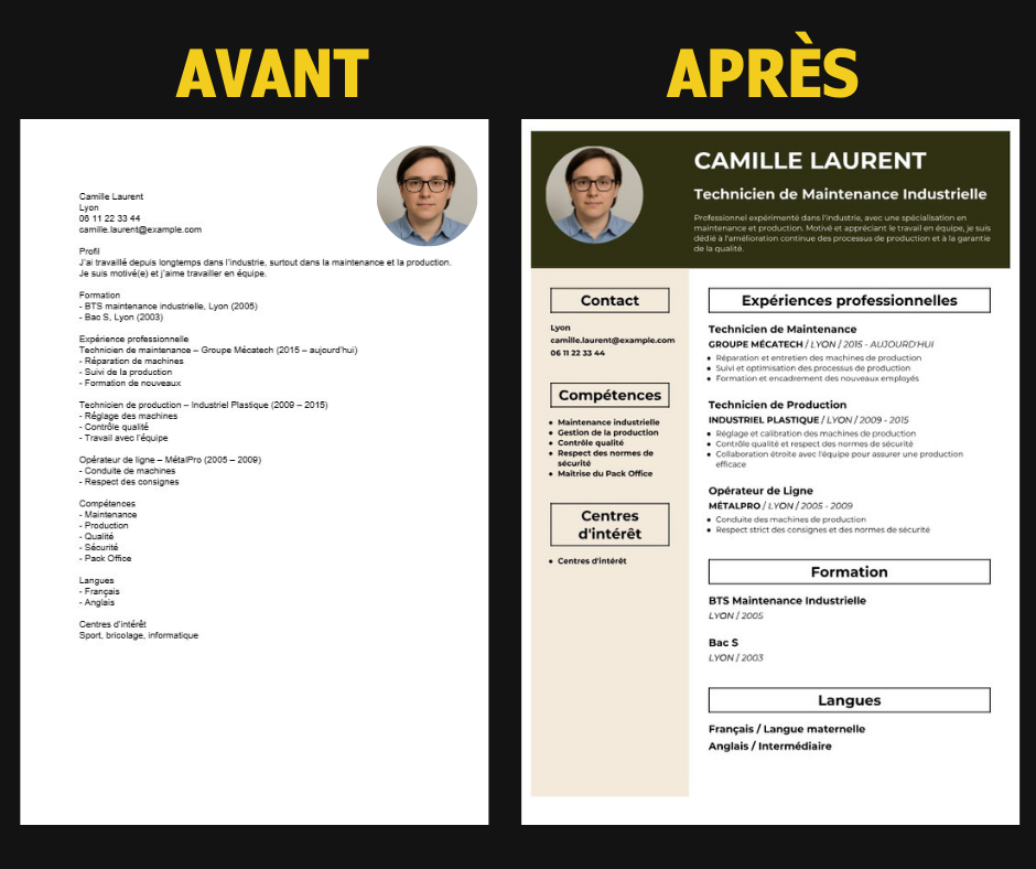 BOOSTEZ VOTRE CV AVEC CVUUP